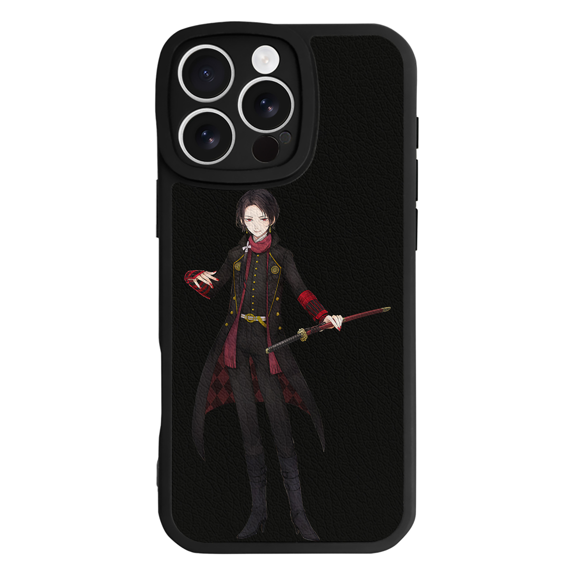 （画像用） 刀剣乱舞 Touken Ranbu 【iPhone 16シリーズ対応】シリコンスマホケース（レザー調） 材質：シリコン